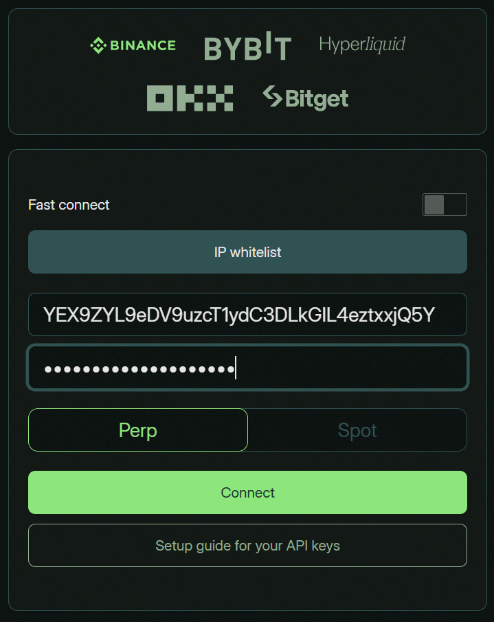 Connect your exchanges